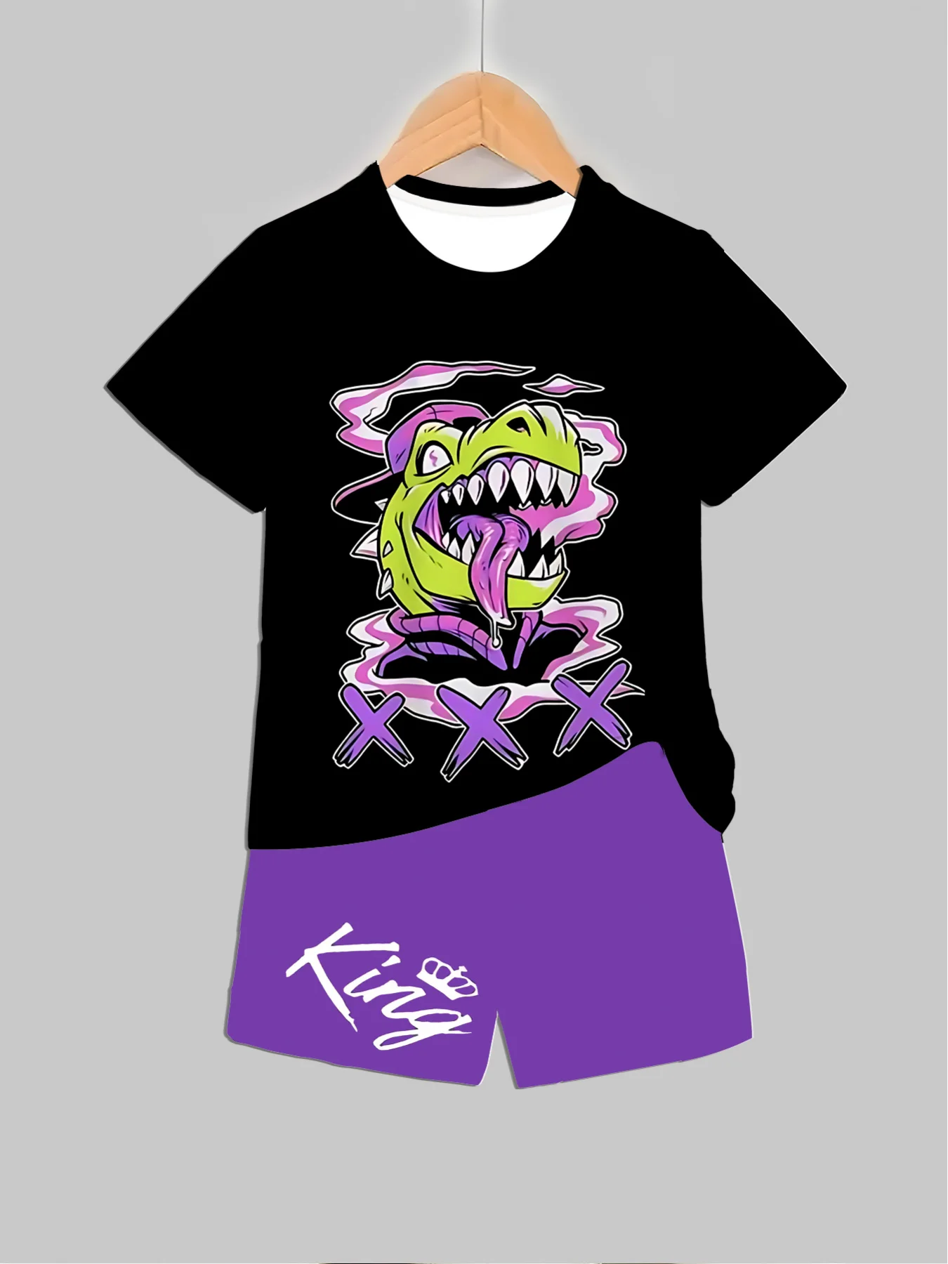 New Dinosaur Printed Outfits T - Baby Clothing Usa ulasan dan harga