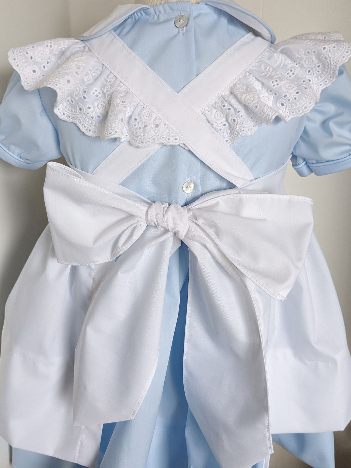 0-12Y Baby Girl White Smocked  - Baby Clothing Dresser ulasan dan harga